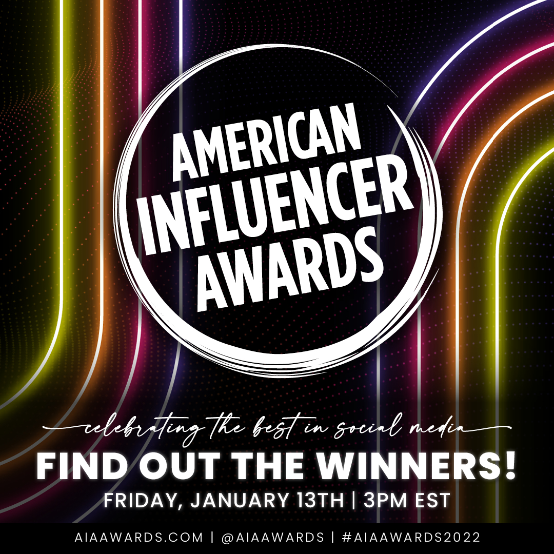 ✨ Big news! ✨ The winners for the 2022 American Influencer Awards will be announced this Friday, January 13 at 3 p.m. ET on USATODAY.com and the American Influencer Awards social channels. We can't wait to reveal the best influencers of the year! #AIAawards2022