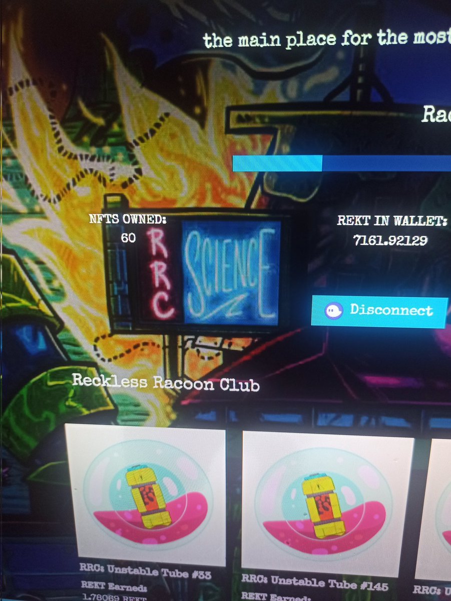 Today I bought some Racoons tubes(<a href="/RRacoonClub/">Reckless Club 👊 REKMI</a>) and now have a 60 NFTs on staking. 
That's amazing cause when <a href="/TheBuildoors/">Buildoors</a> minted, I'm receiving 30 airdrop NFTs😻