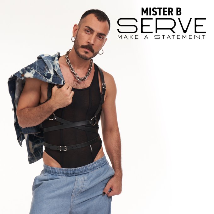 Find your own style with the Mister B SERVE leather Harnesses. 

#serve #icon #legend #pose #iconic #legendary