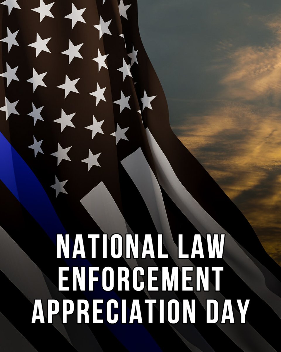 Today, and every day, we share tremendous gratitude for those who risk their lives daily to protect and serve. 

#NationalLawEnforcementAppreciationDay