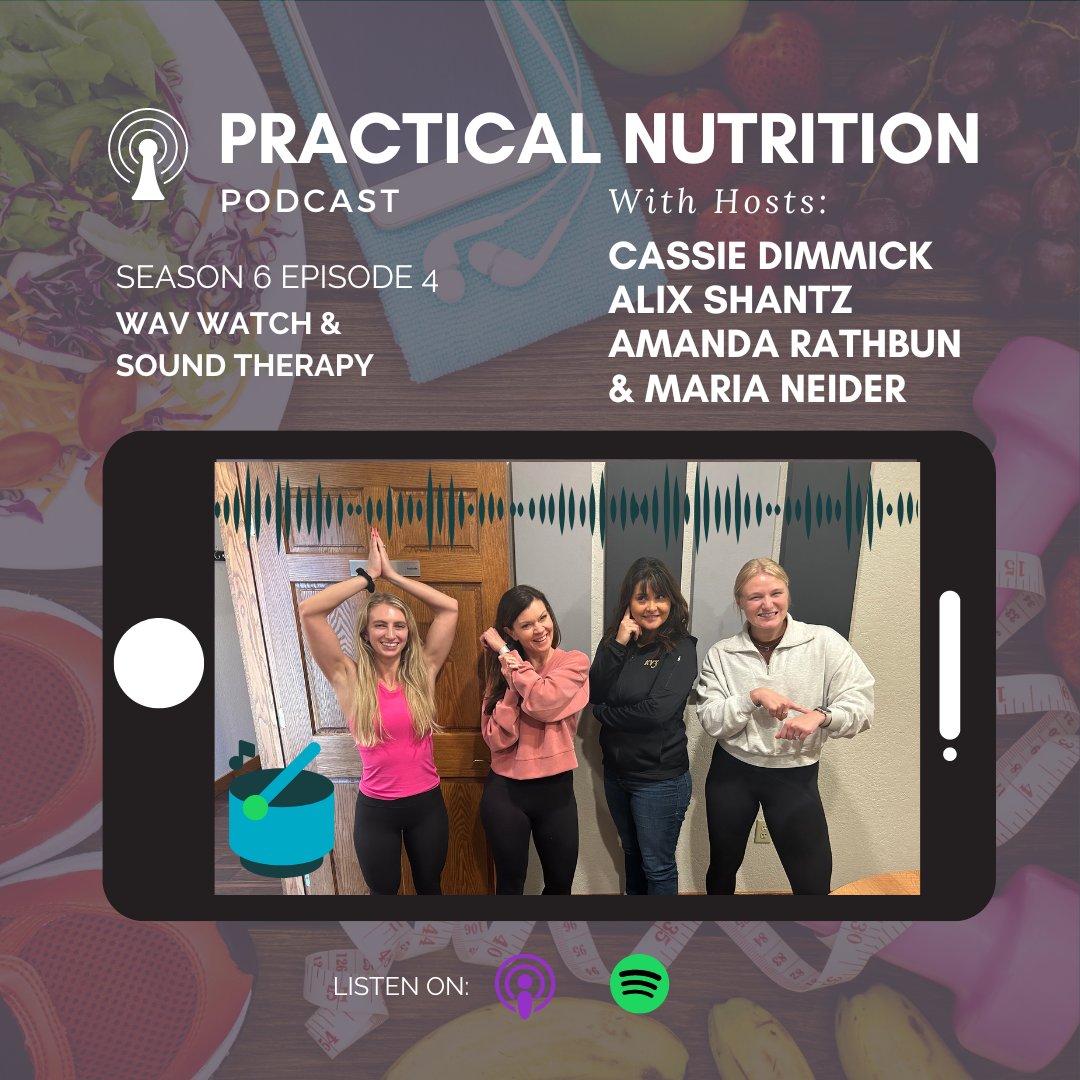 Listen to our newest Practical Nutrition Podcast "Sound Therapy &amp; the WAV Watch" with our new co-host, KY3 News Anchor, Maria Neider! spotifyanchor-web.app.link/e/BuMCyFclswb