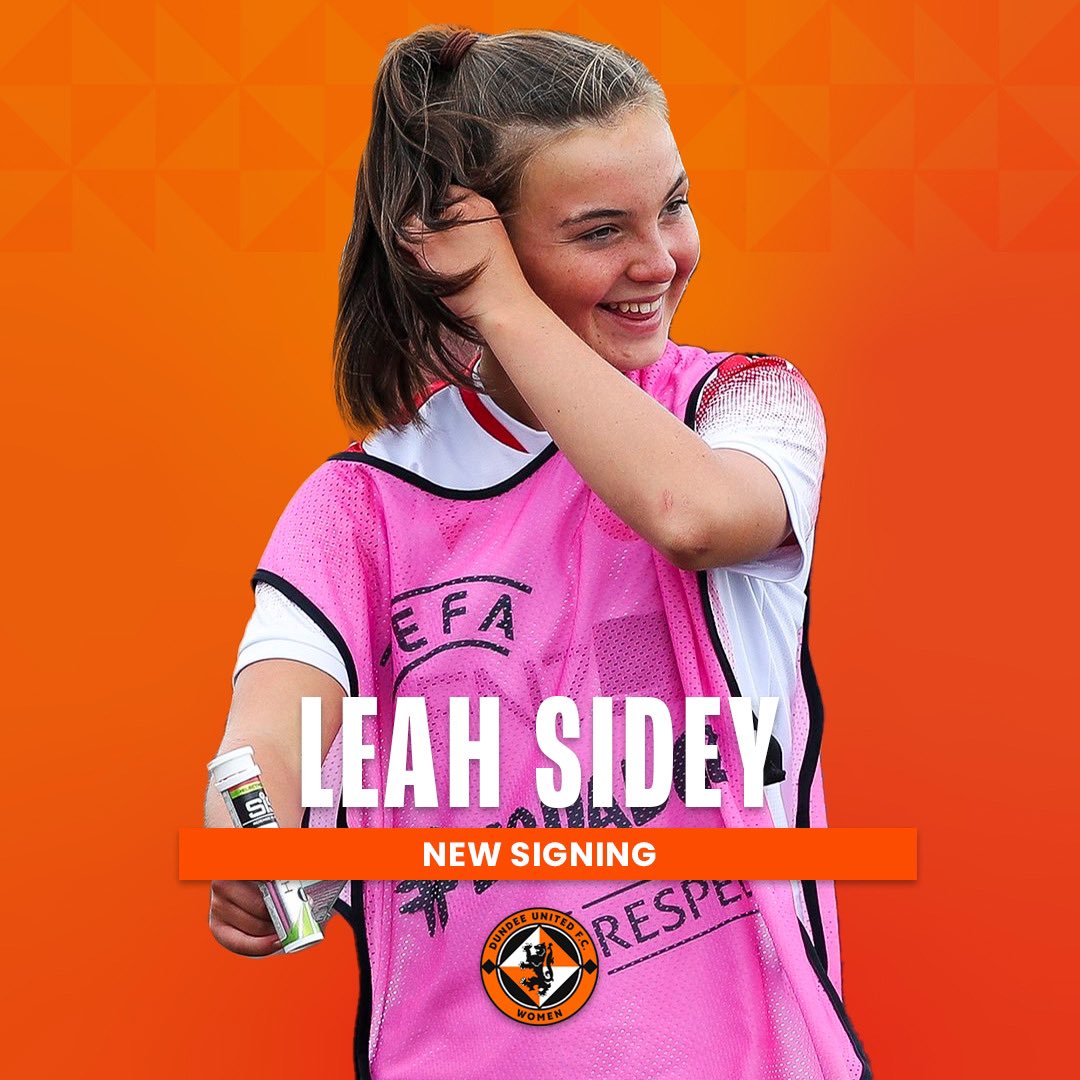 Welcome to Dundee United, 𝗟𝗲𝗮𝗵 𝗦𝗶𝗱𝗲𝘆!

We are delighted to announce former Spartans full back Leah Sidey as our latest January signing.