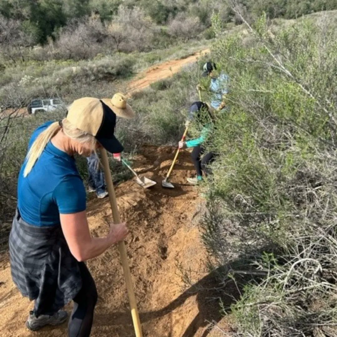sdmba's tweet photo. ⚒️ SDMBA Trail Maintenance ⚒️
Lake Hodges & Daley Ranch saw some much-needed trail love over the weekend.
Trail Maintenance Days | RSVP: https://t.co/Th9XWLM0pd
#SDMBA #TrailMaintenance #SanDiego #TrailAdvocacy #DaleyRanch #LakeHodges #MountainBiking #TrailAdvocacy #MTB https://t.co/Z4dX8cKg5W