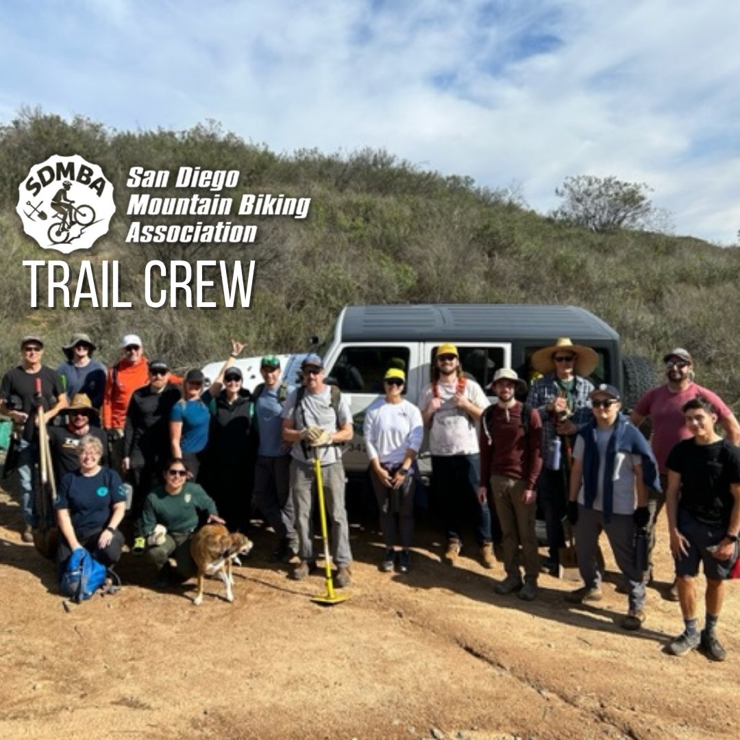 sdmba's tweet photo. ⚒️ SDMBA Trail Maintenance ⚒️
Lake Hodges & Daley Ranch saw some much-needed trail love over the weekend.
Trail Maintenance Days | RSVP: https://t.co/Th9XWLM0pd
#SDMBA #TrailMaintenance #SanDiego #TrailAdvocacy #DaleyRanch #LakeHodges #MountainBiking #TrailAdvocacy #MTB https://t.co/Z4dX8cKg5W