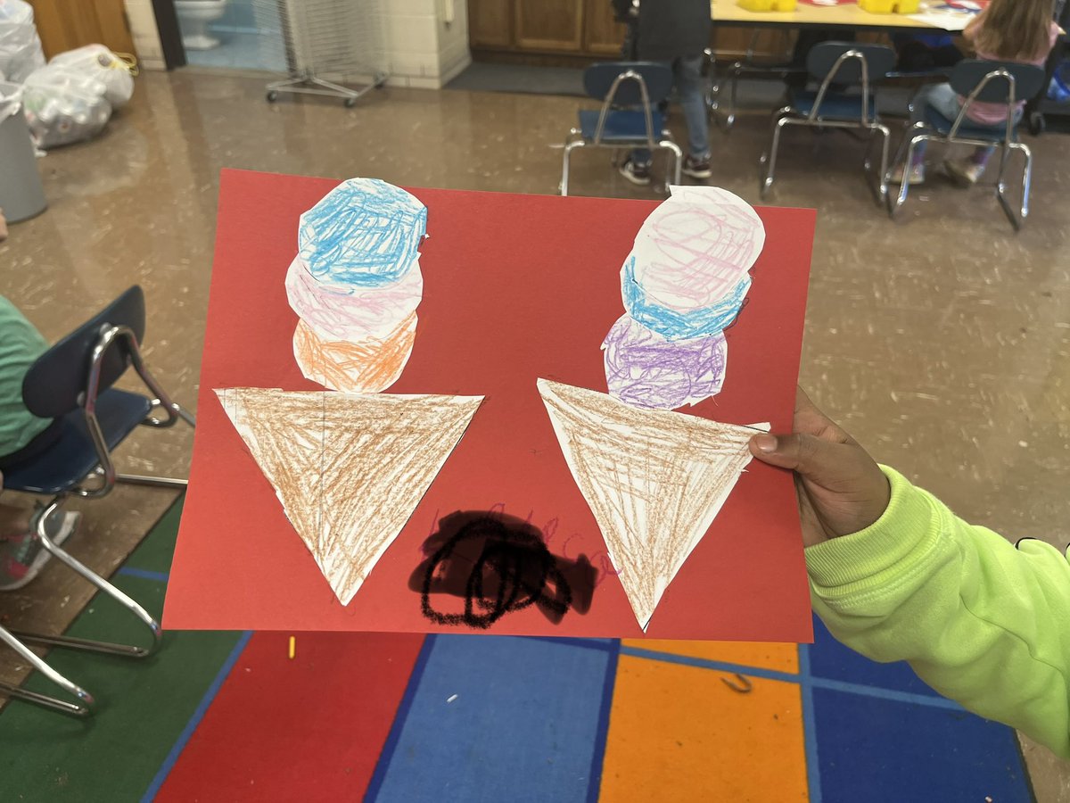 stephanieljacob's tweet photo. Cutting practice and shape identification= creative pictures! @SyringDragons @swartz_creek https://t.co/d3yO7VkNGS