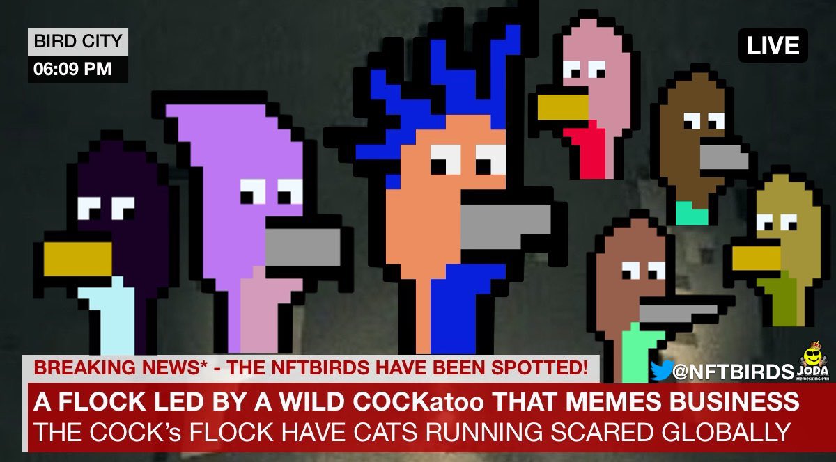 Whales, OG’s &amp; #NFTTreasureHunters have all been placed on High Alert!
<a href="/NFTBirds/">NFTBirds</a>  ARE #HereToFlock supply shock is real. Still #BIRDLESS ? #LetsFlockingGo <a href="/tipofthespear78/">TipOfTheSpear</a> <a href="/CryptologistG/">CryptologistG 👑</a> @bigbellydaddi <a href="/mr_benft/">BeNFT</a>