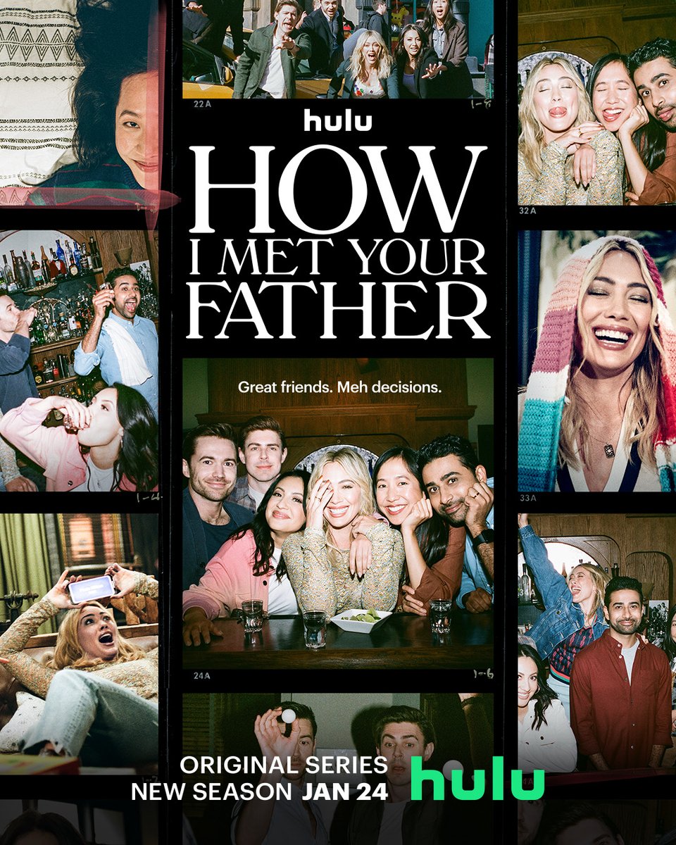 HIMYFonHulu's tweet photo. Here's to more times we'll always remember, with the friends we'll never forget. 🧡 Season 2 of How I Met Your Father premieres January 24 on @hulu. #HIMYF https://t.co/55e3mVhHww