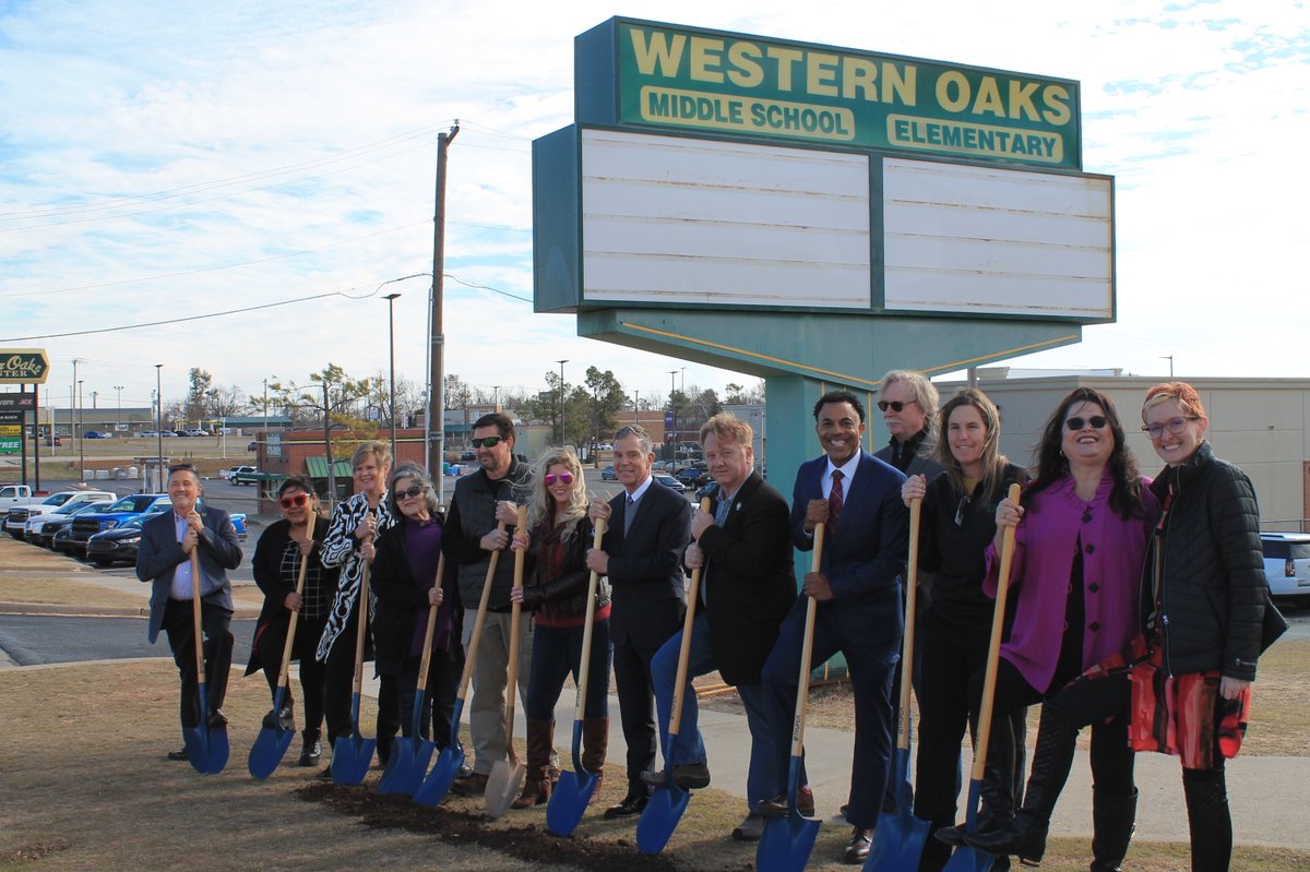 Yesterday we broke ground on one of the many exciting projects for 2023! A new sidewalk along NW 23rd St in front of Western Oaks Middle School will be a significant improvement in the safety and quality of life for our kids and pedestrians.