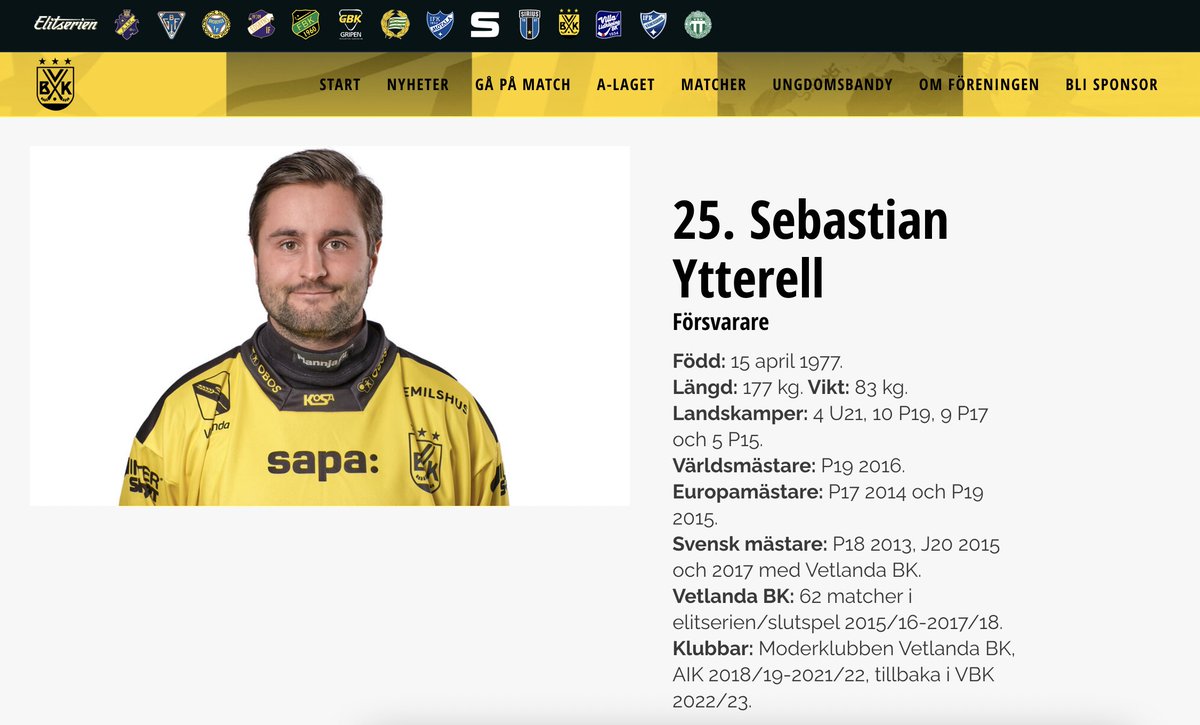 Det mest anmärkningsvärda är inte att Sebastian Ytterell är 45 år. Det är att han vann P19-VM som 39-åring 🙃