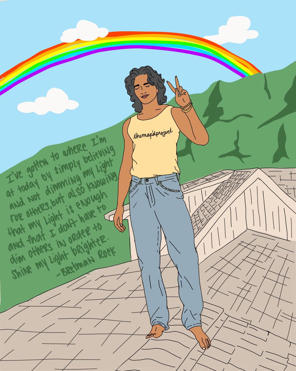 themapdproject's tweet image. wise words by @bretmanrock ❤️🙏🏽 
art by @themapdproject