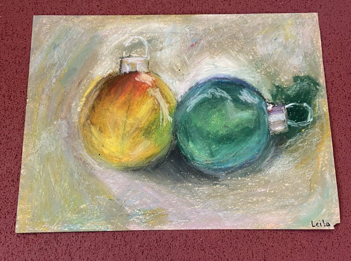 Mr_Litner's tweet photo. Grade 8 Pastel Art @StGregoryCS https://t.co/gZM8Z854pF