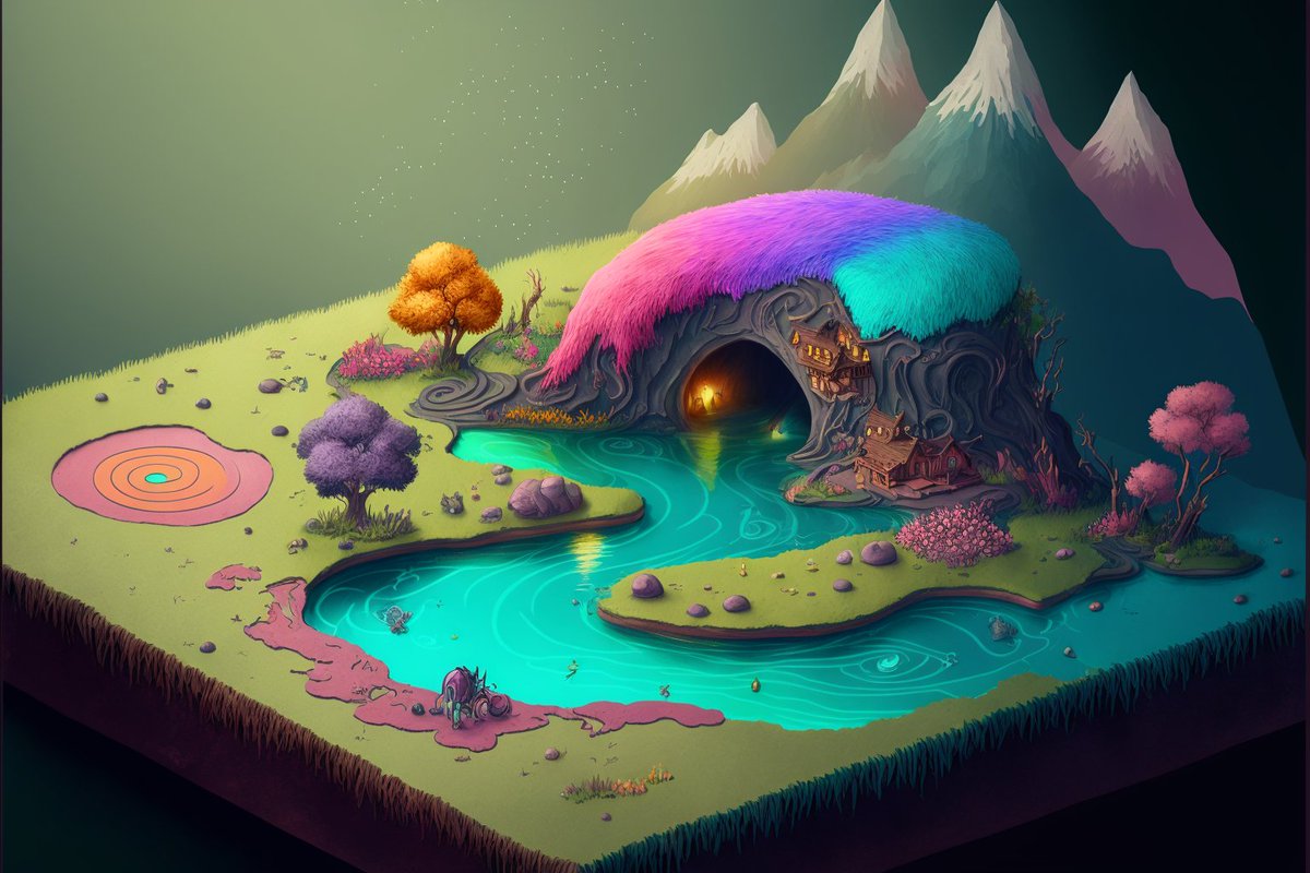 squirtle0x's tweet image. My Botanical @OthersideMeta land meets Lofi