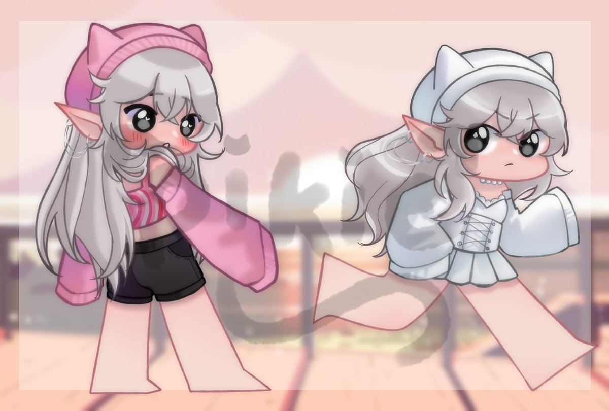 pink_Yoyocat's tweet photo. full picture + the previous drawing 🥰

#tumbnail #drawing #robloxart #robloxskin  #cute #artistsontwitter #art #speedpaint https://t.co/xcGaVxgrIx