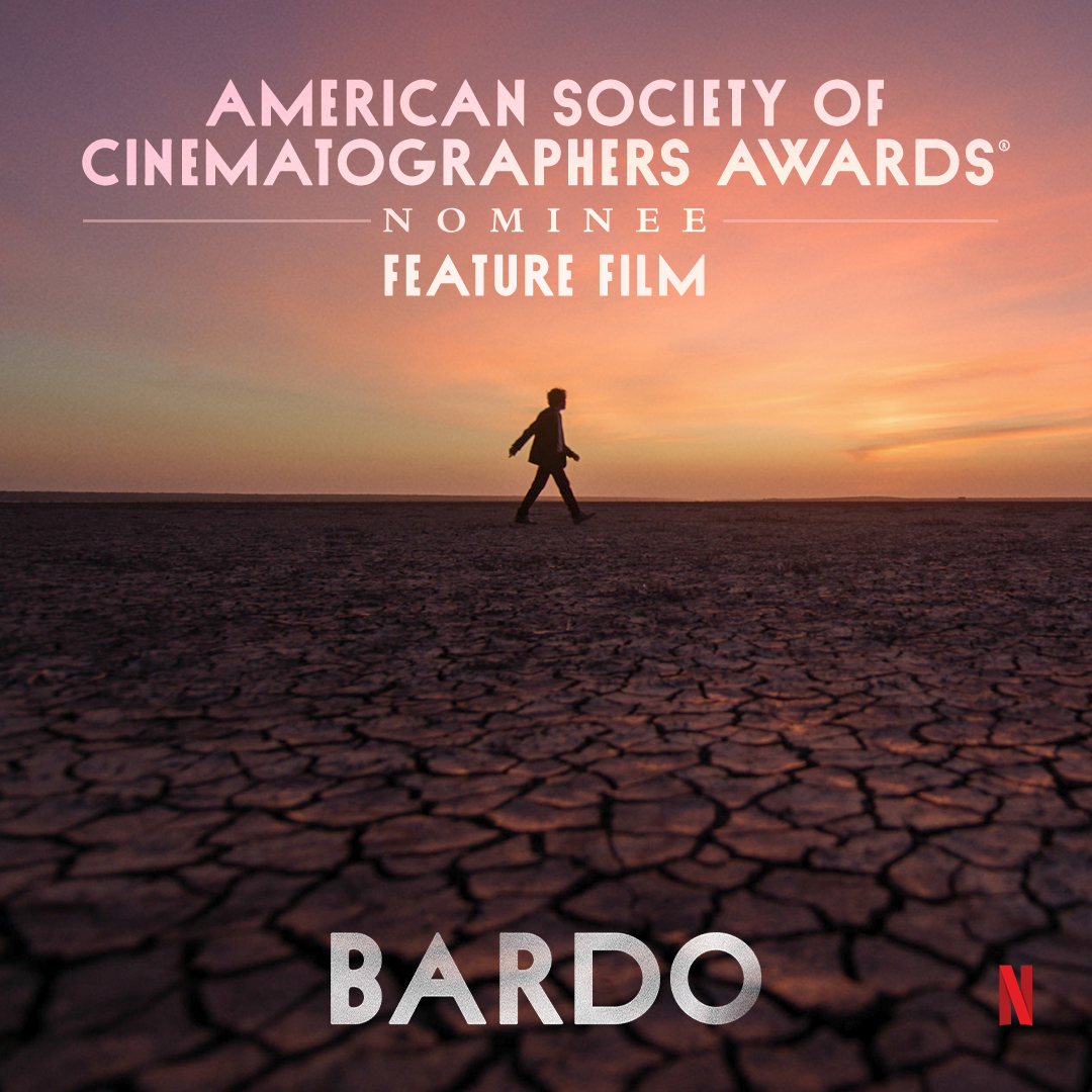 Congratulations to Darius Khondji on his well deserved nomination by the American Society of Cinematographers in Feature Film for BARDO, False Chronicle of a Handful of Truths 👏.