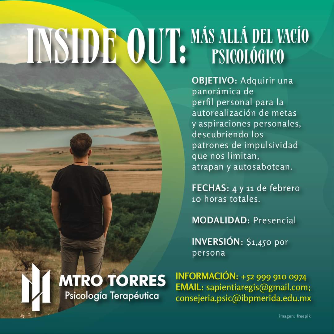 MtroTorres's tweet photo. El peligro al actuar impulsivamente, es que nos permitimos autogratificarnos, en vez de caminar hacia nuestra autorealización. -B. Michels
Te invito a explorar de adentro hacia afuera (INSIDE OUT) y descubrir cómo prevenir esta espiral. https://t.co/ZjTLImDgI4
