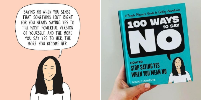 A little #mondaymotivation from @scribblesbynicole 💫
If setting boundaries is going to be your thing this year, her new book #100WaysToSayNo (out tomorrow!) is a must read. It's jam-packed with tips and scripts to help people pleasers in a humorous and real way📖