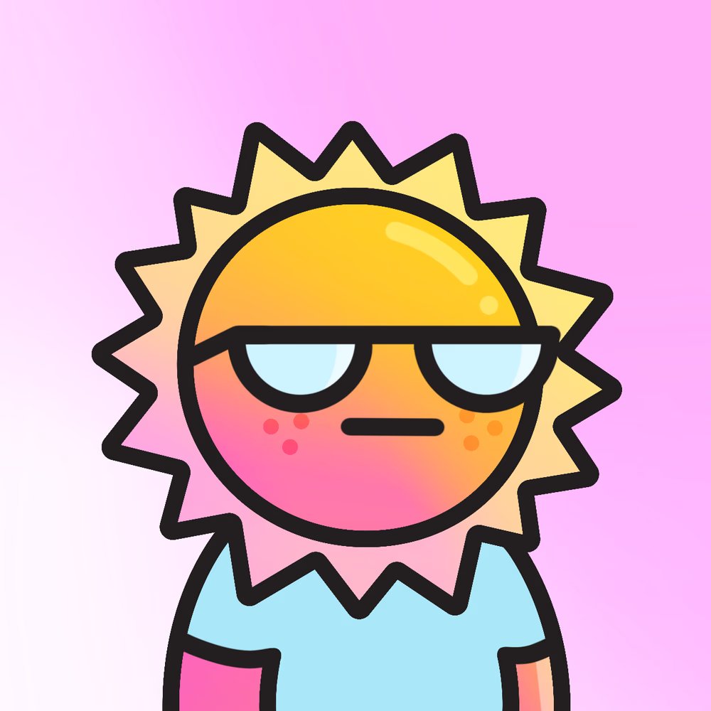 RajPatel's tweet photo. Scooped up a @thesunniesnft top 100 rarity off the floor! 

Bullish on cute PFPs! https://t.co/BsQTc3joxX