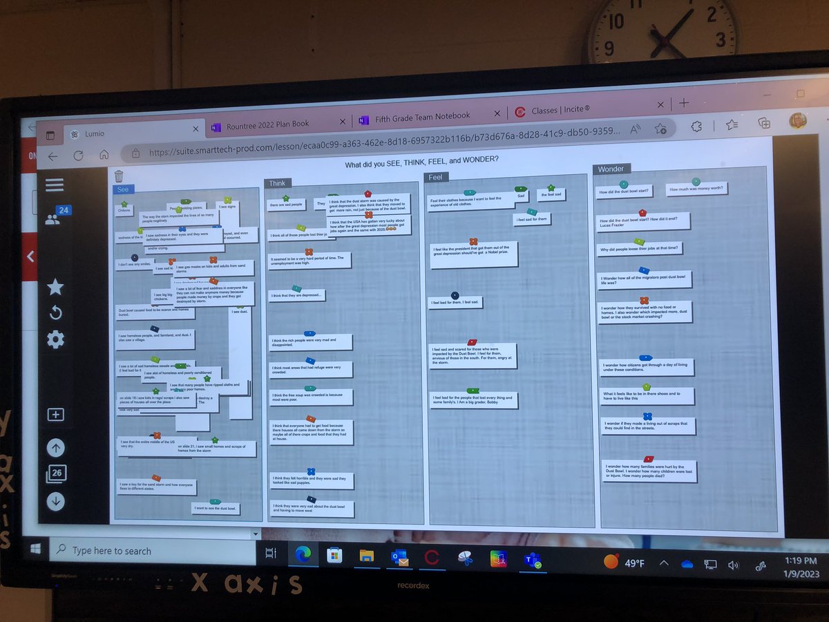 PamRountree's tweet photo. Lumio engagement today with reviewing fractions and the intro to the Great Depression! @LumioSocial @CobbInTech @WilliamHDryden #rountree5thgrade #freyelementary #edtech https://t.co/JKQqmUEHG5