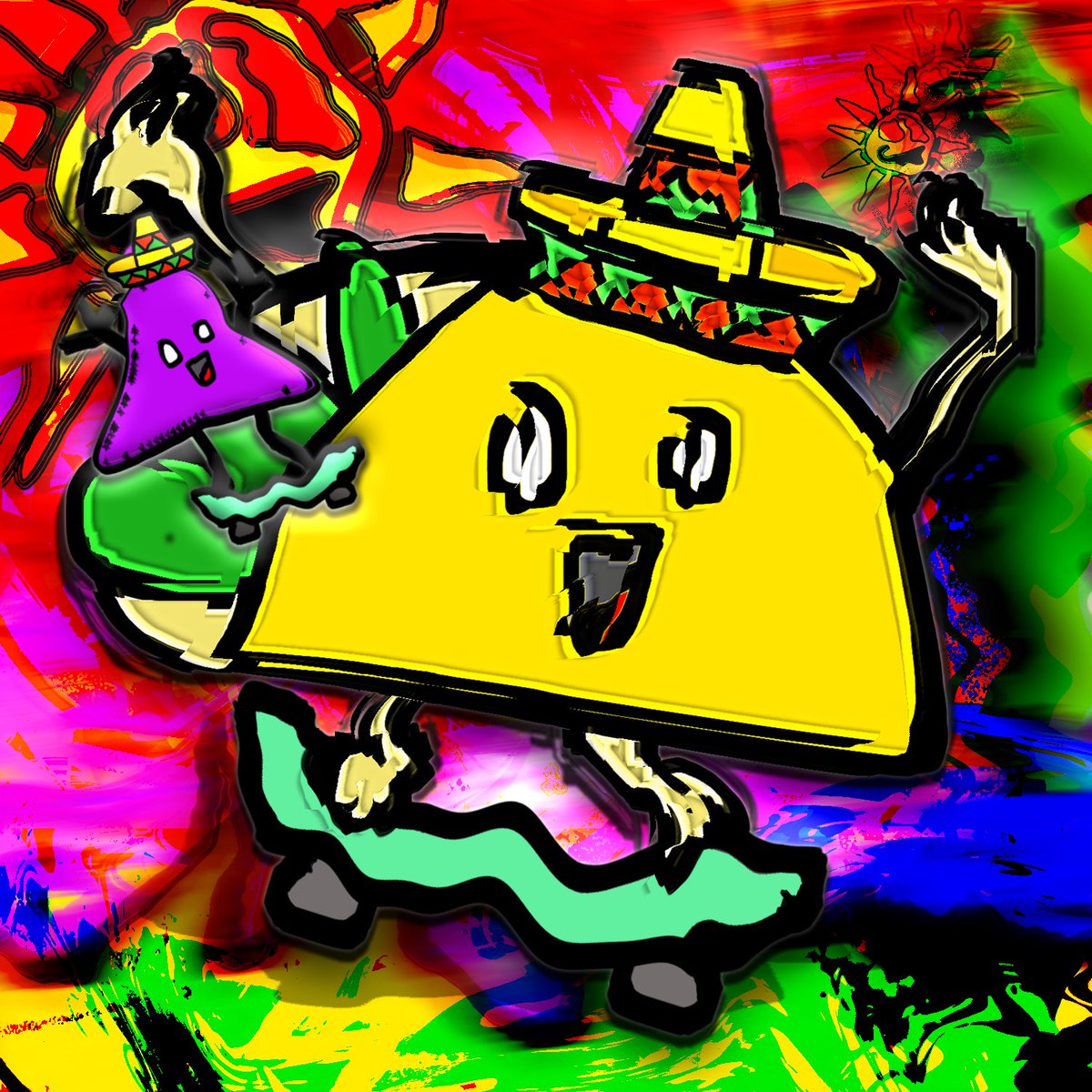 OHonheart's tweet photo. Taco Vegano Sk8R
#NFTs #sk8 #SK8THEINFINITY #TaconicStateParkway #NFTshill #NFTartwork #NFTartists #nftarti̇st #NFTfamily #sk8rtaco #Vegan #Veganuary2023 #vegantacos #NFTLaunch #nftlatam #NFTPanama https://t.co/UAfwkTLUmF