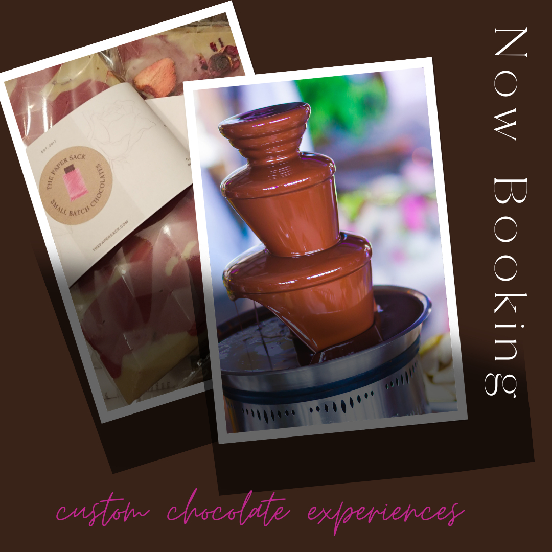 thepapersack's tweet photo. Let's elevate your event with a custom chocolate experience! 

From custom party favors to dessert grazing tables and chocolate fountains, let's make it a moment to remember! 

 #thepapersack  #papersackchocolates #choose901 #eat901 #cooperyoung #memphis #explorememphis  #ediblem https://t.co/uuBm5MtrQ0