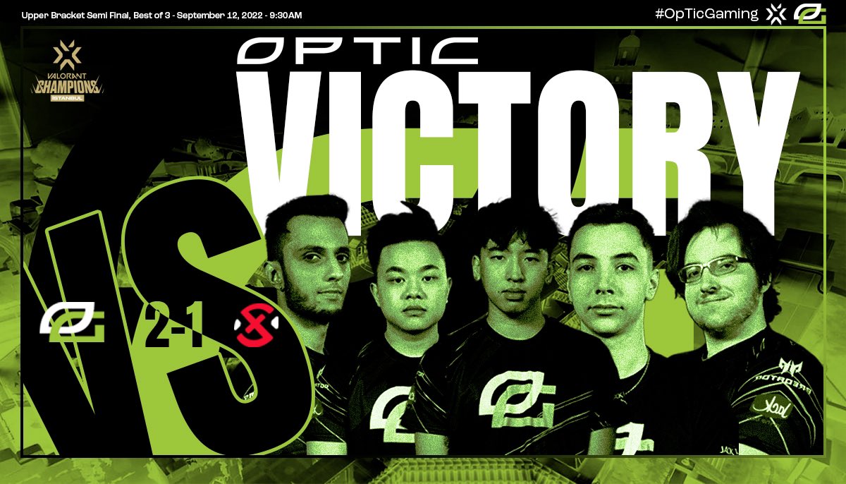 Victory Graphic for @OpTic vs XSET at VCT Istanbul Sept,12,2022 

#GraphicDesign #design #esportsdesign #OpTicGaming #VictoryGraphic