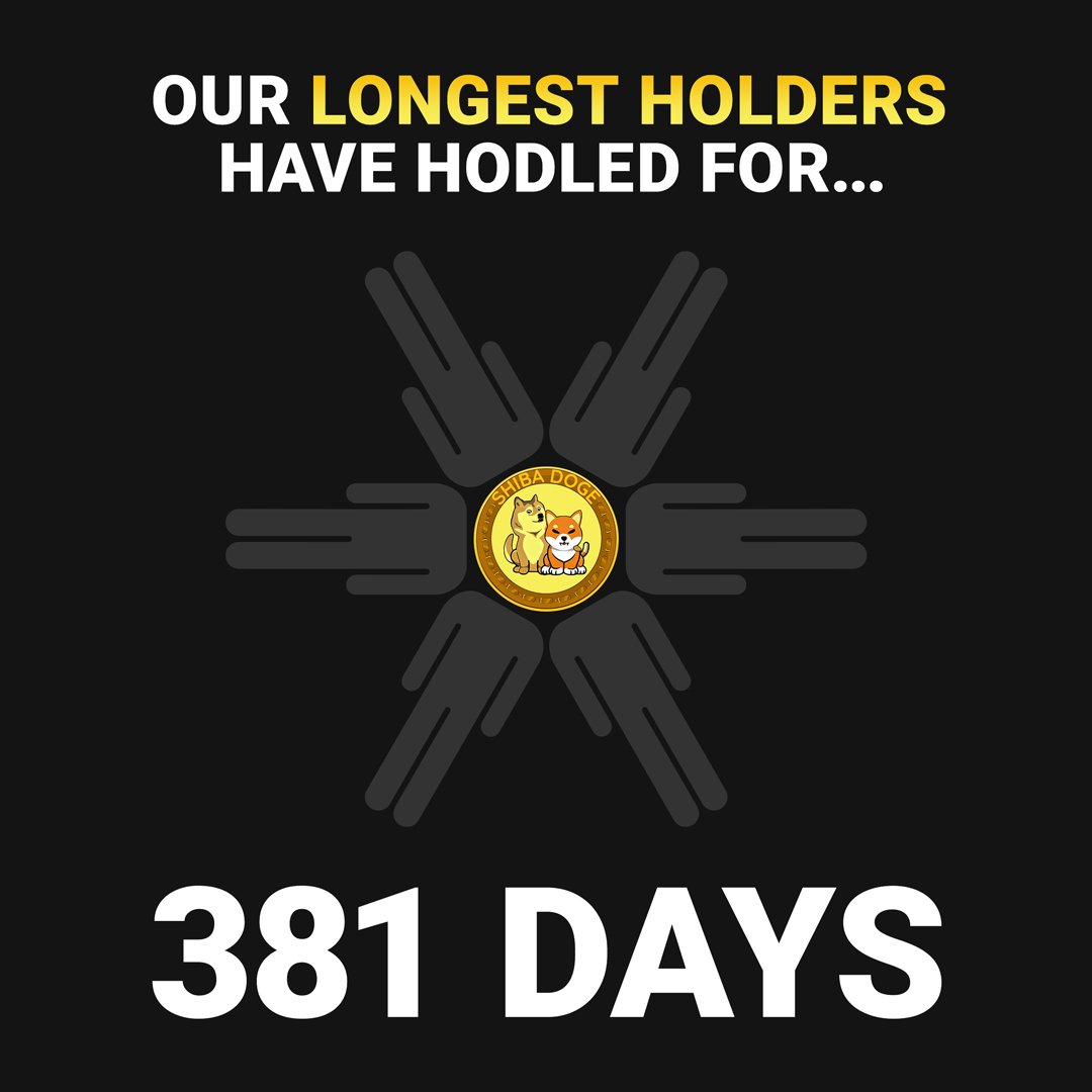 RealShibaDoge's tweet photo. #ShibaDoge launched 12/24/2021

We got a lot #DiamondHands in our #growing #community some have held from day 1, 381 days! 

Show us in the comments how long you've #hodled - enter your wallet into https://t.co/rgqmIcIu5f dashboard 

Stay up-to-date 💬
https://t.co/AhwBI2ft9p https://t.co/SGZP9BQBmx