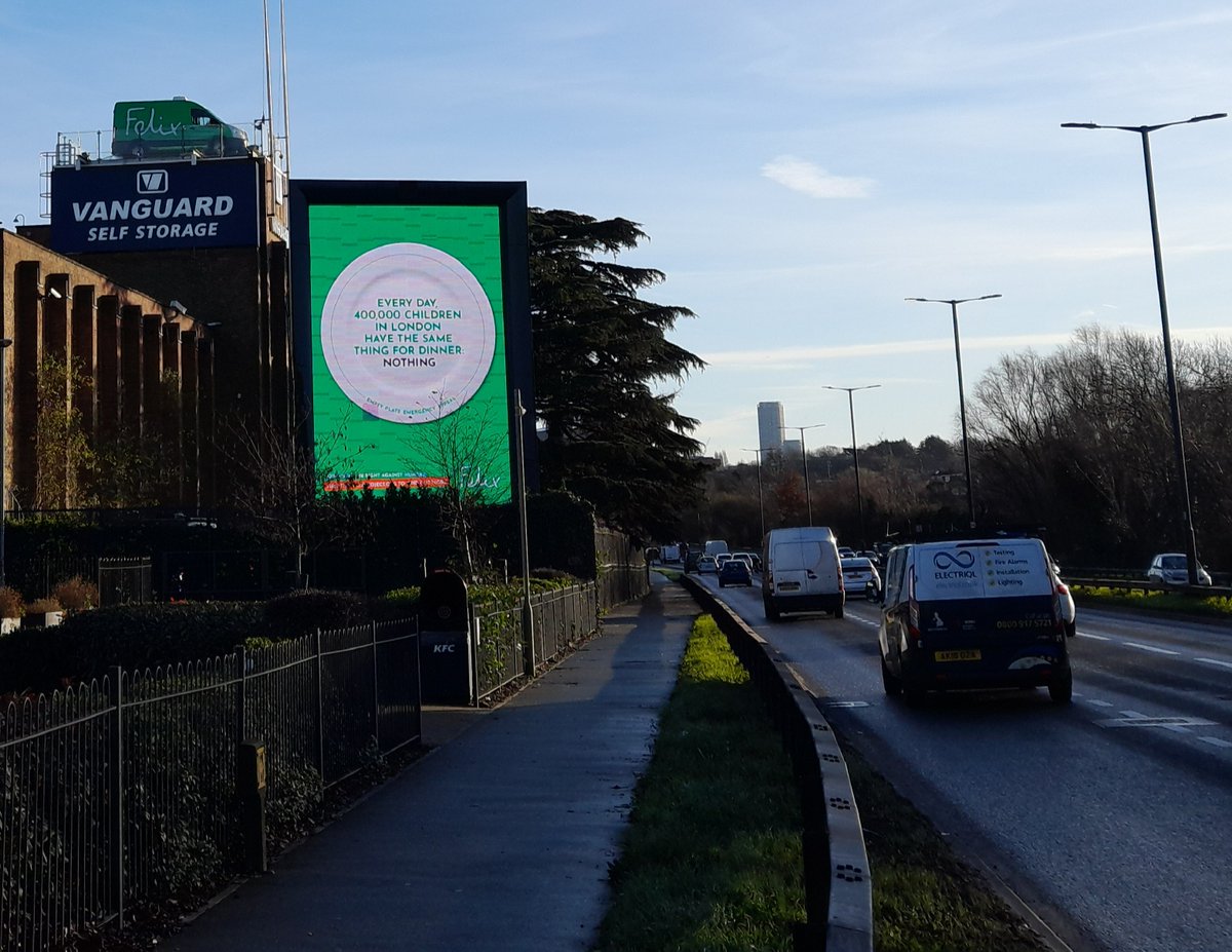 Look up in the sky! It's a Bird... It's a Plane... Nope! It's one of our <a href="/felixprojectuk/">thefelixproject</a> vans headed for the <a href="/VanguardStorage/">Vanguard Storage</a> plinth! How cool is this???

If you drive into West London on the A40, make sure to keep those 👀 peeled for it SAFELY! Keep those eyes on the road!
