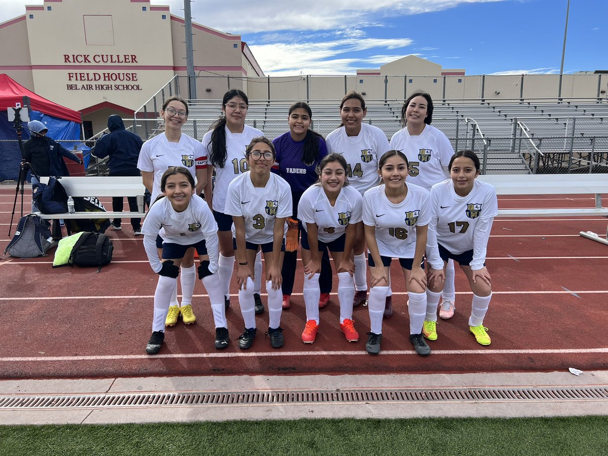 FISDgirlsSOCCER's tweet photo. UPCOMING VARSITY GAME DAY - FABENS HIGH SCHOOL GIRLS SOCCER ⚽️ 📢
 
🚨AWAY GAME🚨

🗓: Tuesday 1/10/2023
⚽️:  vs. Austin High School 
📍: 3500 Memphis Ave, El Paso, TX  79930
🏟: Austin High School
⌚: 6:00 PM MST

#year2remember 
@CoachP_01 @RDeAnda_AD @erincon_13_FHS https://t.co/WONNGRVRni