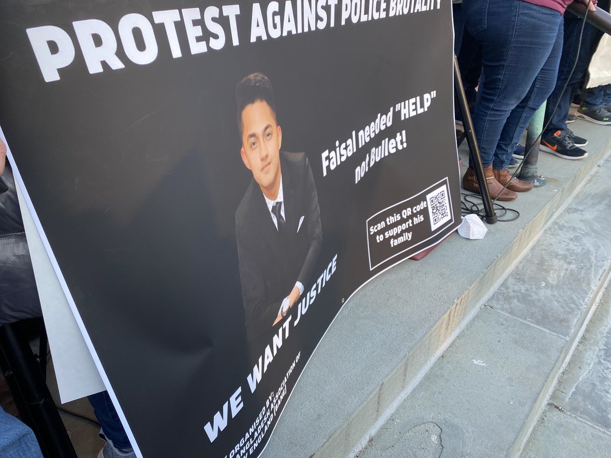MaryWCVB's tweet photo. Right Now: Anger and frustration boil over at Cambridge City Hall over the deadly police shooting of 20 yr old Sayed Faisal. The community wants answers &amp; justice for this UMass student who they say needed help, not a police bullet. #WCVB https://t.co/EsUInm9DiH