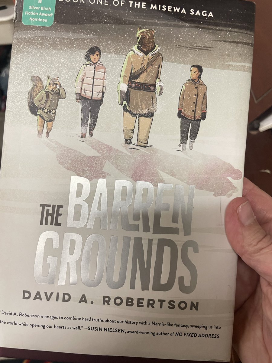 We have been making inferences and predictions….asking questions….connecting emotionally….thinking of other similar  texts. What an incredible “read aloud”! We are going slow &amp; steady, with a LOT of discussion <a href="/hwdsb/">HWDSB</a> <a href="/DaveAlexRoberts/">David A. Robertson</a>  #thebarrengrounds
