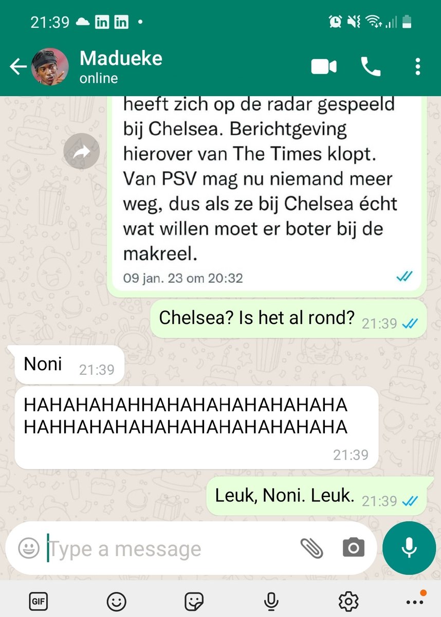 Hij maakt m gewoon...
#Noni #Chelsea