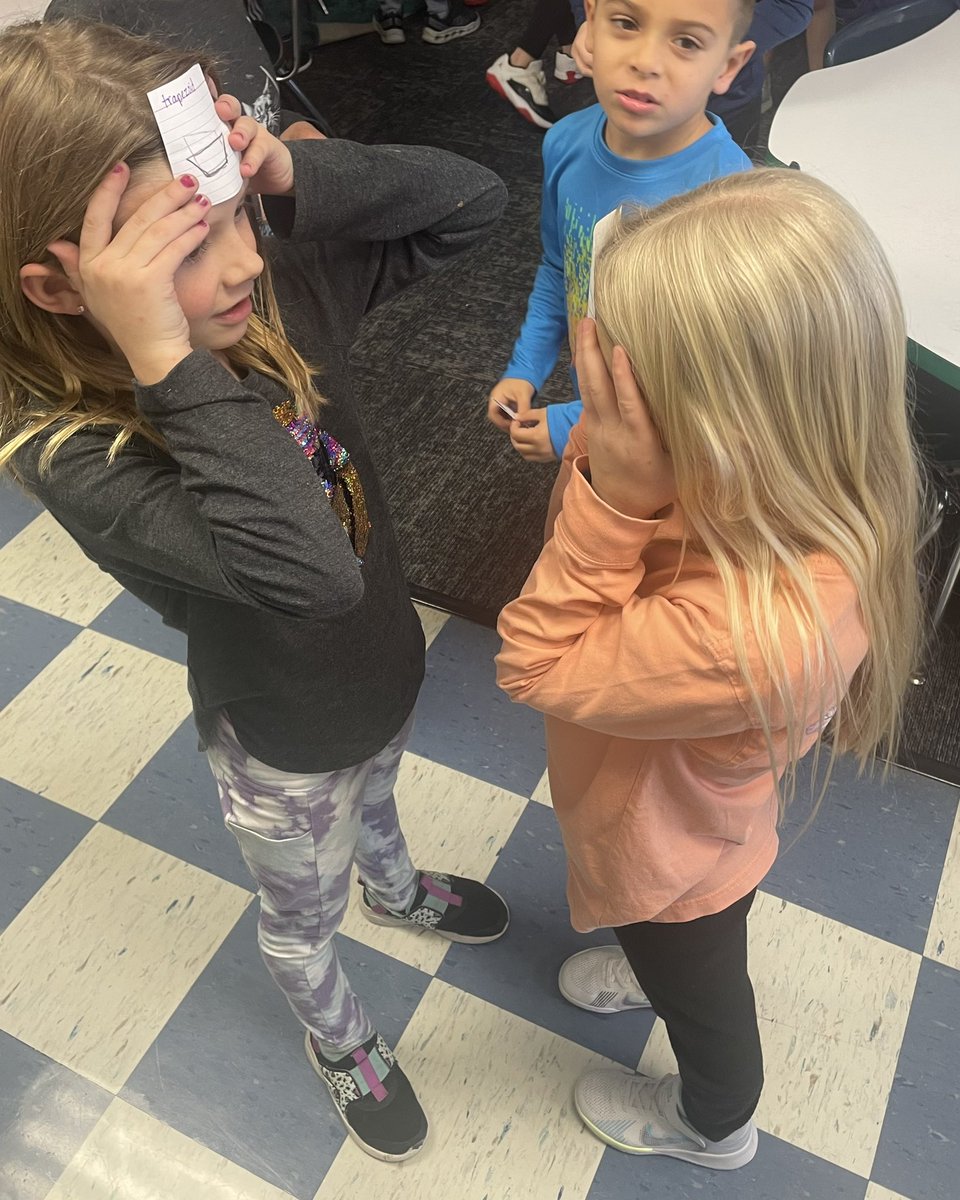 MrsDardenHLE's tweet image. These @HLEMustangs second graders are using the Lead4Ward strategy Who Am I? to practice for our vocabulary-rich geometry unit! #MathKISDMonthlyChallenge @KISDMathSquad