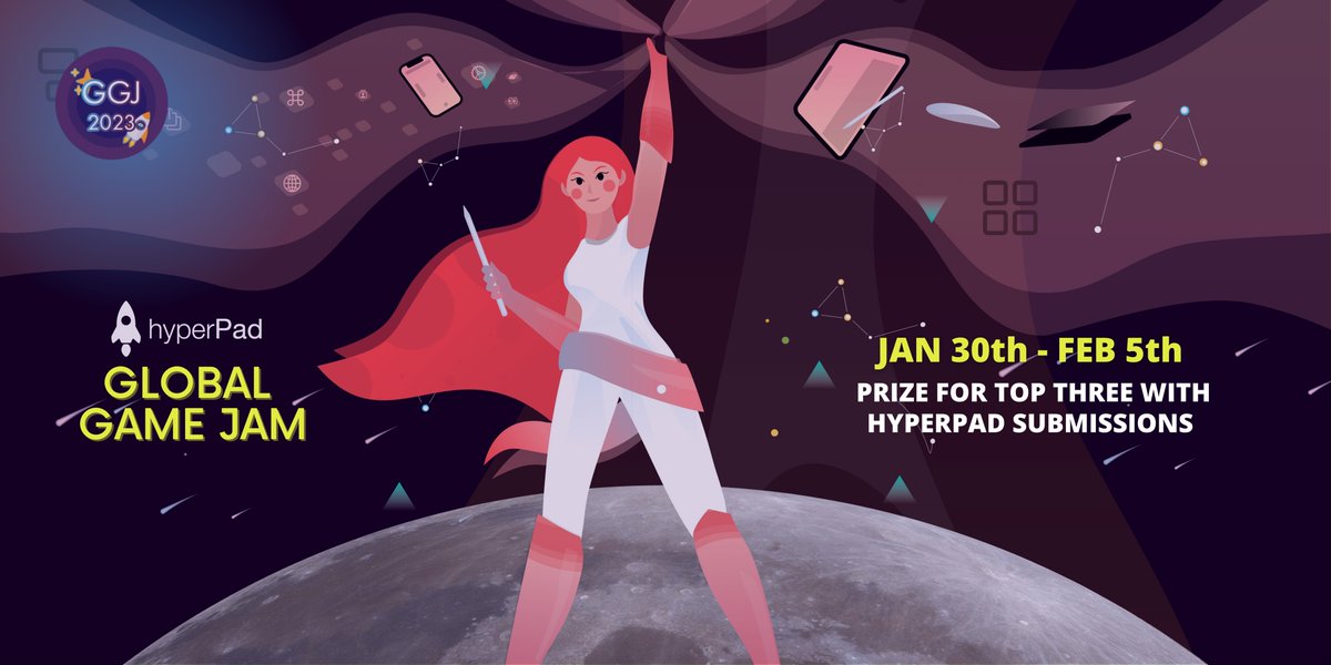 hyperPadApp's tweet photo. Get ready for the biggest Game Jam of the year! Register here https://t.co/SrTYwK4TW9
#globalgamejam #globalgamejamnext #hyperpad #madewithhyperpad #hyperpad #GGJ2023 #GGJNext #indiegamedev #indiegame https://t.co/2oRBZJAxIB