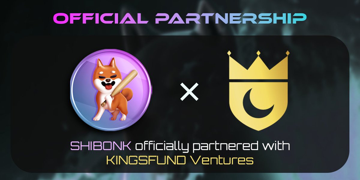 OFFICIAL PARTNERSHIP ANNOUNCEMENT

#SHIBONK X <a href="/kings_fund/">Kingsley</a>

KingsFund will be funding the initial incubation stages of SHIBONK to accelerate growth.
KingsFund will be Funding the following:
- Liquidity 
- Marketing
- Exchange listings

We are just getting started, WE ARE SHIBONK!