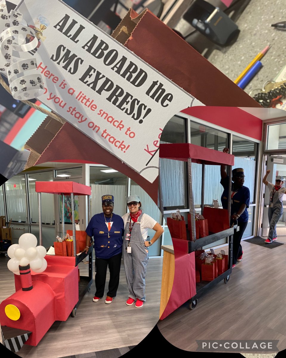 SMS Express rides the rails to deliver favorite treats to teachers and staff. <a href="/inspiredAP/">Jacquese Copeland</a> <a href="/Smsvcs1/">Southwestern Middle School</a> <a href="/volusiaschools/">Volusia County Schools</a> #smsroars