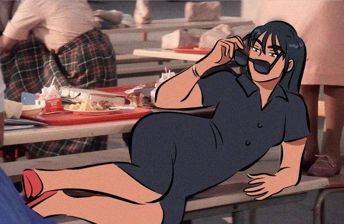 LESBIAN Grease AU 