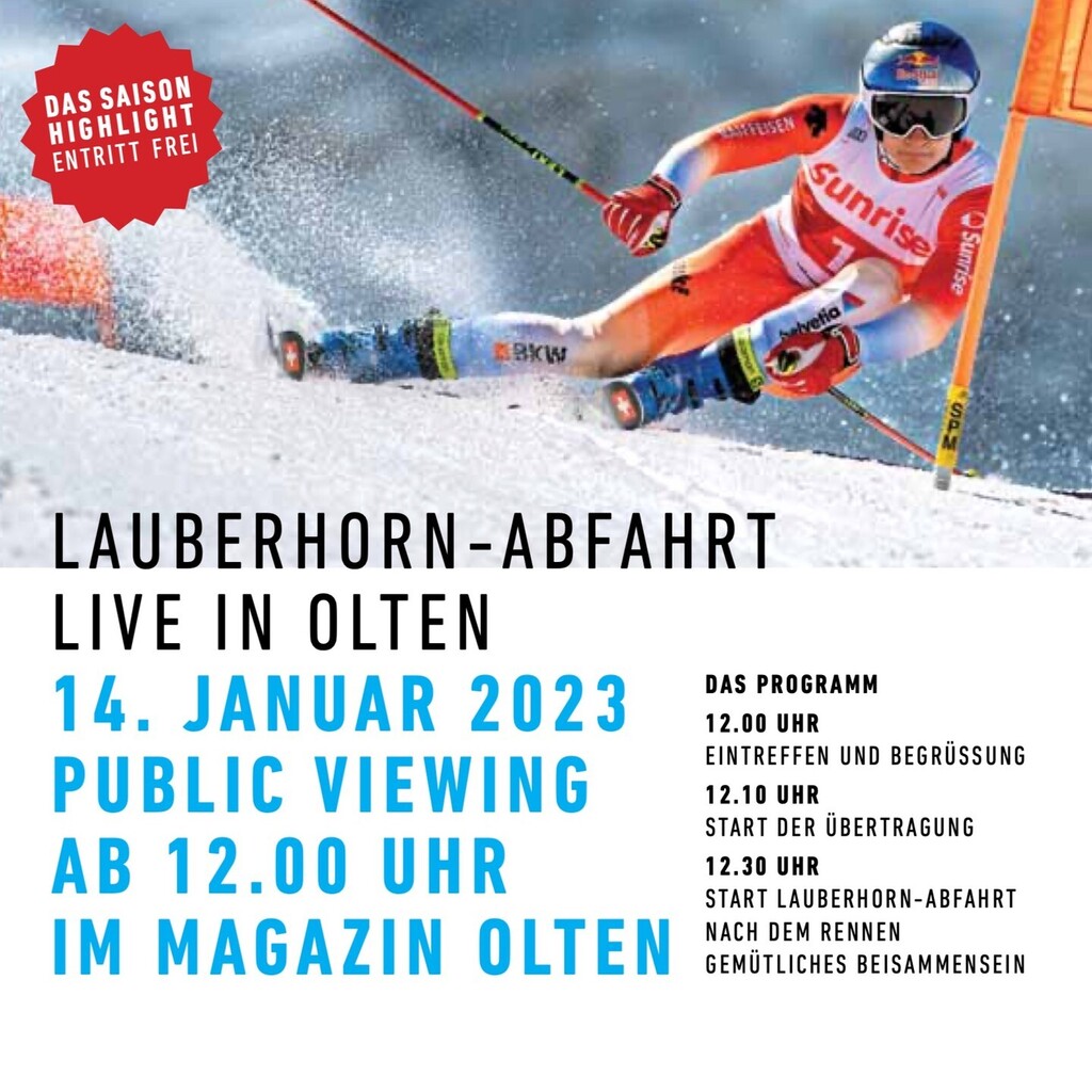 SkiClubOlten's tweet photo. 🎦 Lauberhorn Public-Viewing
 
Nach dem sensationellen Erfolg von Marco Odermatt am Chuenisbärgli sind die Erwartungen an die Schweizer Skirennfahrer für die Lauberhornrennen hoch. Mag das Speed-Team auch in diesem Jahr überzeugen und welches Gespür f… https://t.co/xcfR3k4Z0g https://t.co/cx70IZPM1j