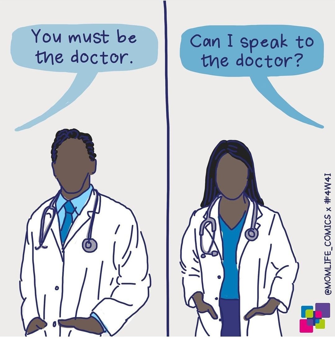 leticiakawano's tweet photo. "Can I speak to the doctor?" 😶

#genderequity #endmanels 

Cartoon: momlife_comics from Instagram

@ManelWatchUS @GenderAvenger @ThomasGILLE_MD @PTashk @RaphaelBorie https://t.co/ufbR1vd3cM