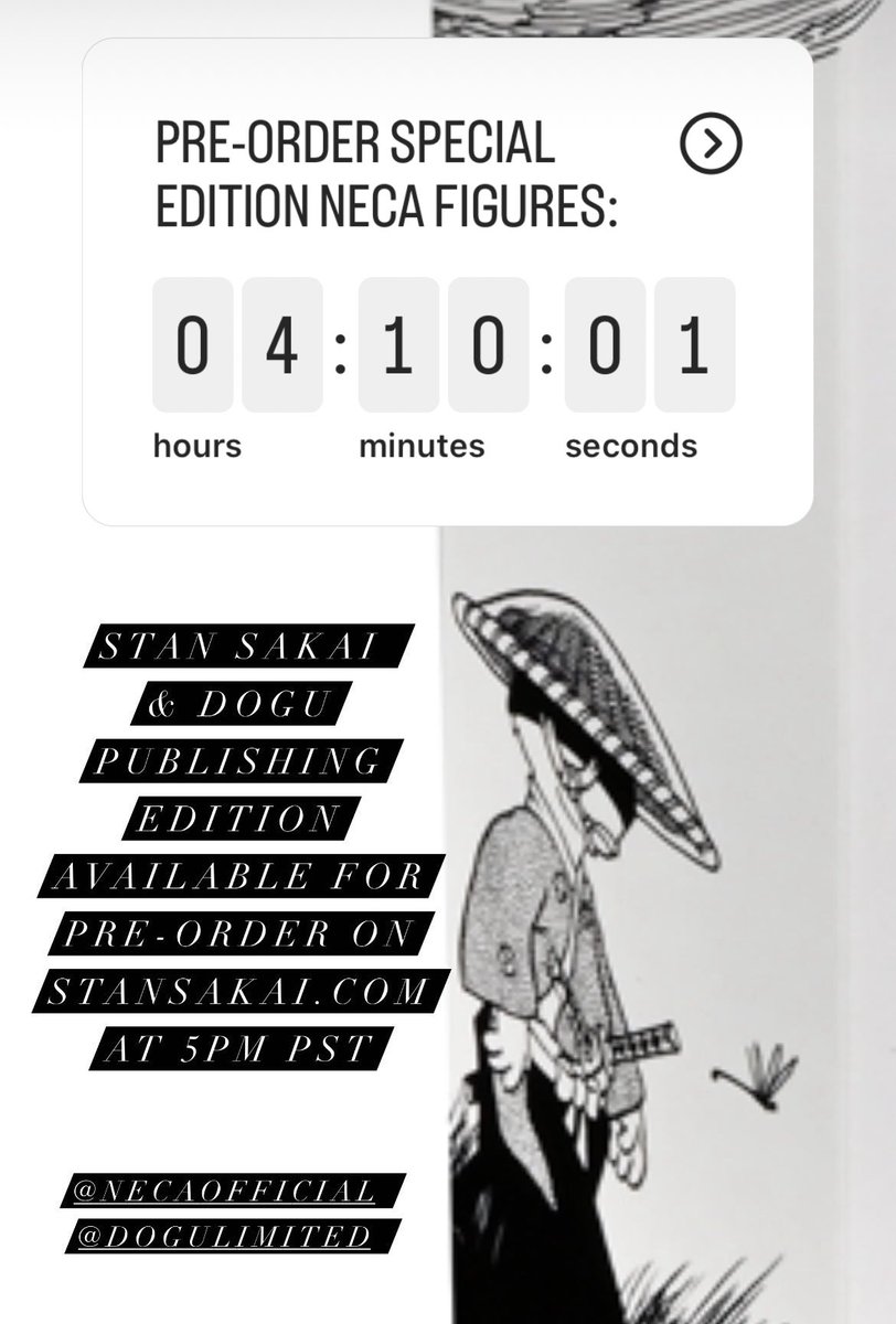 Preternia On Twitter Stan Sakai X NECA Preorder At 5 PM PST Tonight Preternia on twitter stan sakai x neca preorder at 5 pm pst tonight