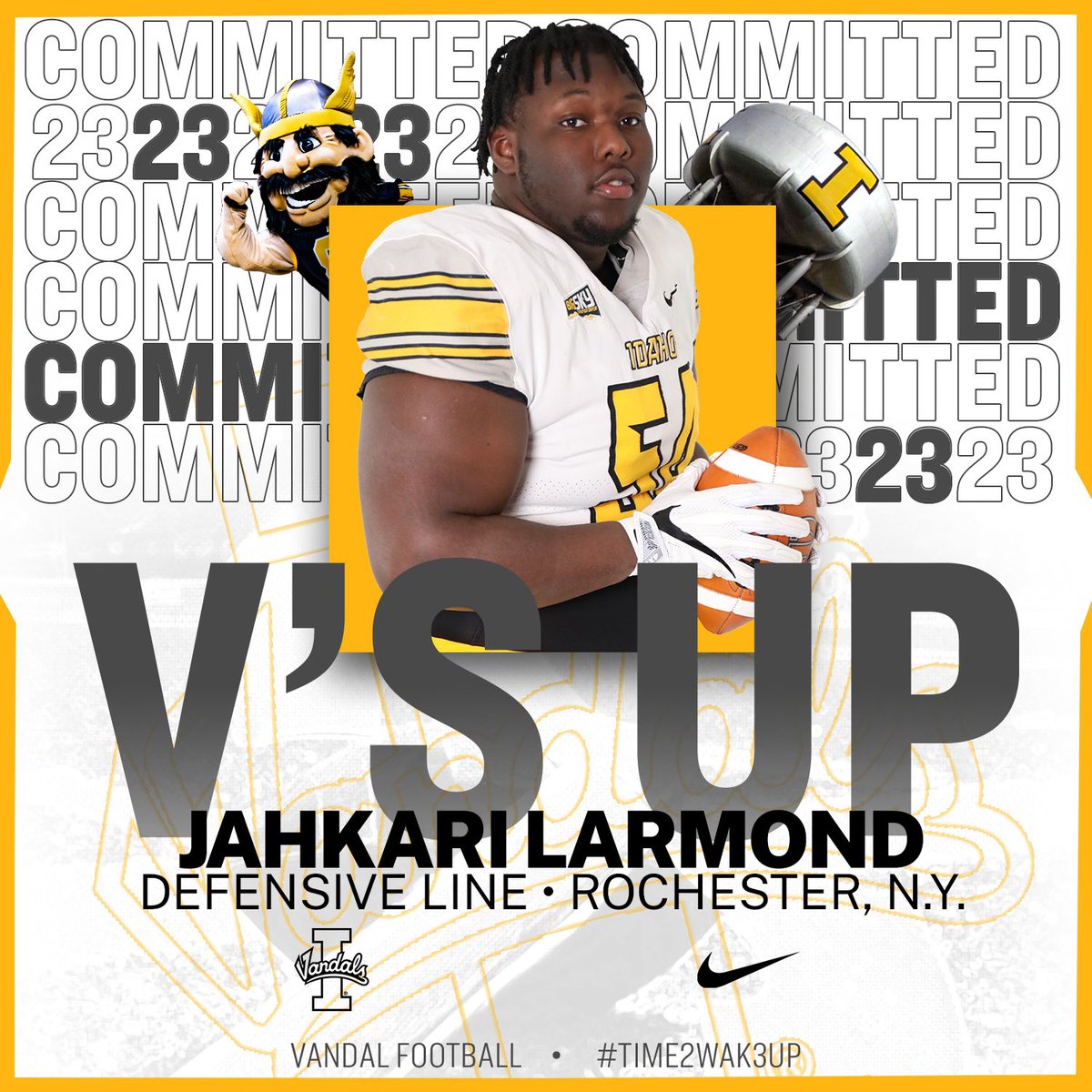 “I HAVE A DREAM” - MLK #Committed Would like to thank my family and @Coach_Eck & @TevitaLose and the whole Vandal family for believing in me 💯#TIMETOWORK