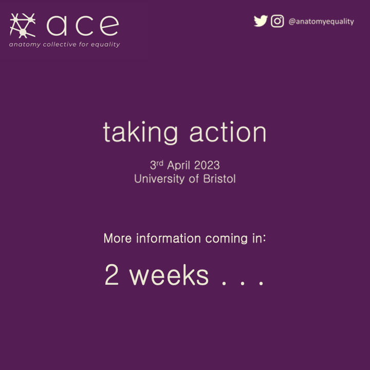 anatomyequality's tweet photo. Wishing you all the best for 2023!
We are looking forward to telling you all more about our Taking Action event! Information coming in 2 weeks!
#anatomy #inclusivity #diversity #equality #representationmatters #anatomyevent #acetakingaction #savethedate #watchthisspace https://t.co/4On4127J6v