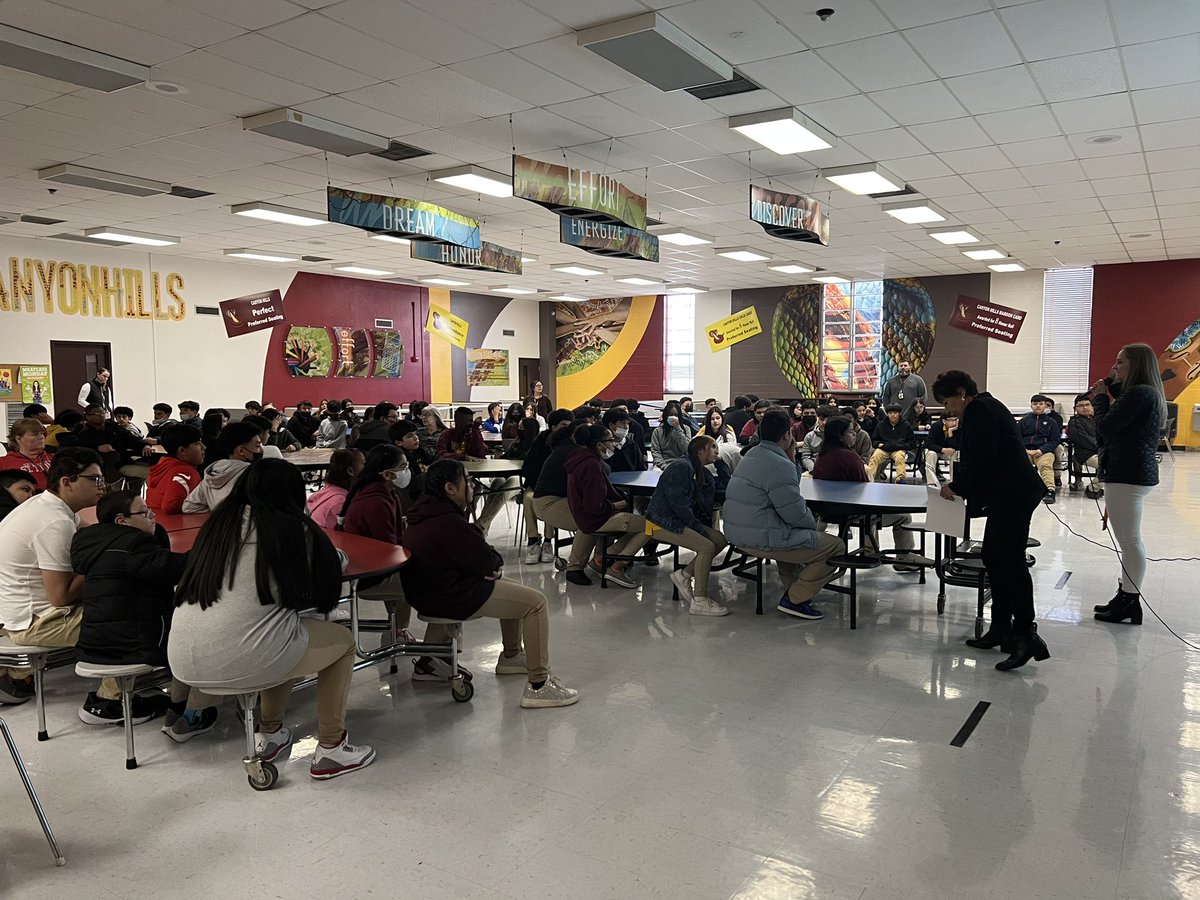 Trust, Respect, Responsibility, and Safety: Cobra core values were revisited during grade level meetings, today. We are striving for academic and behavioral success at Canyon Hills MS! We are empowering students so they can thrive 🐍 💯
