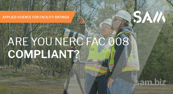 SAMCOMPANIES's tweet photo. Are you #NERC FAC 008 compliant? SAM’s Applied Science for Facility Ratings can help you complete your system-wide FAC 008 Compliance work in months instead of years with same-day conductor measurement results. Learn how today https://t.co/x5rUbZGXKI #SAMCompanies #AppliedScience https://t.co/fmpe1KOYuB