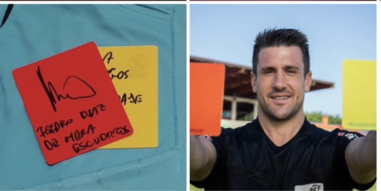 PavelFdez's tweet photo. #SORTEO
El próximo domingo 15 sortearé entre todos mis seguidores que hagan ❤️ y 🔁 en este tweet estas tarjetas firmadas por el árbitro de Primera División Isidro Díaz De Mera. https://t.co/B2BB2al7qZ
