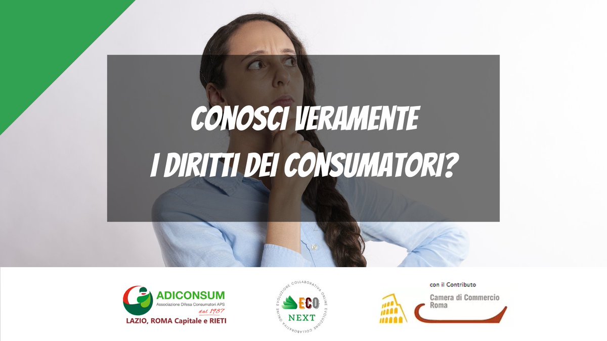 Lazio_Adiconsum's tweet photo. Conosci veramente i diritti dei consumatori?
Sul sito del progetto Eco Next troverai molte informazioni utili per far crescere la tua attività nel rispetto dei diritti dei consumatori: https://t.co/VQE9oG78Ia
#ECONEXT #digitalizzazione #ecommerce #imprese #consumatori #PMI https://t.co/UTfpx7cSwT