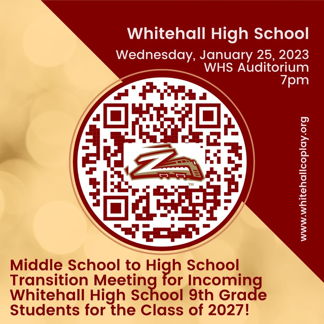 WCSDWHS's tweet photo. Attention Future Zephyrs! We are ready to welcome the students, parents, &amp; guardians of the Class of 2027 for our @WCSDWMS Middle School to @WCSDWHS High School Transition Meeting on Wednesday, January 25, 2023. We hope to see you in our auditorium at 7pm! #zephyrtough https://t.co/XEmAGT4NXL