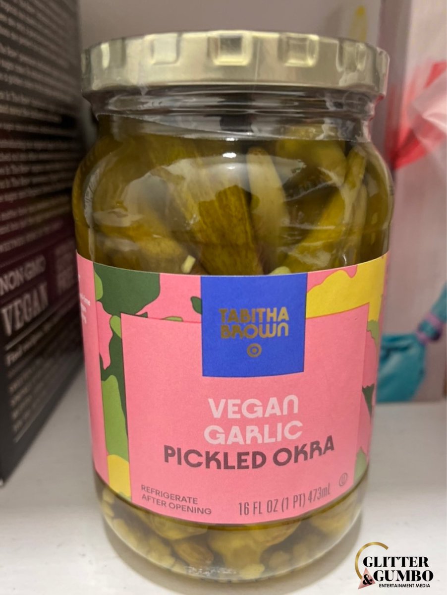 I never knew love like this before… I had to go back and buy another bottle of pickled okra🙆🏽‍♀️. #TabithaBrown Target Collection.