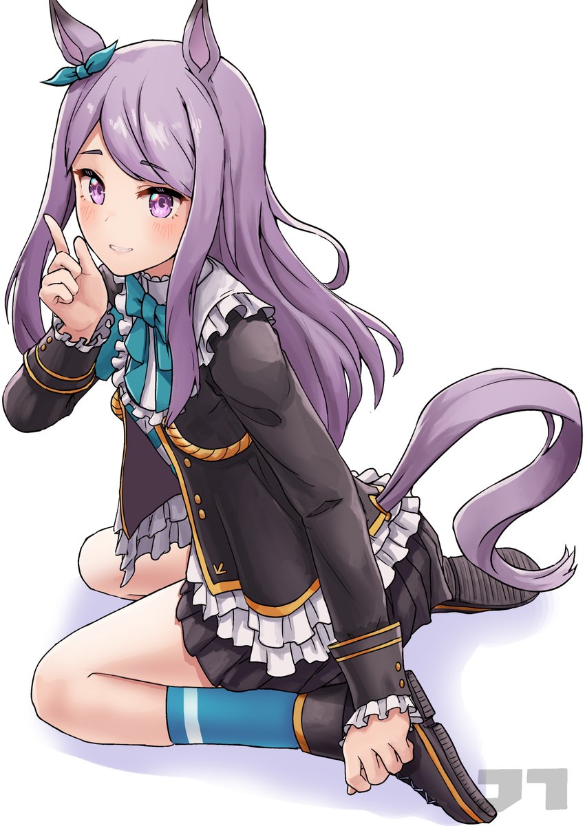 mejiro mcqueen (umamusume) 1girl horse ears animal ears solo tail long hair horse tail  illustration images