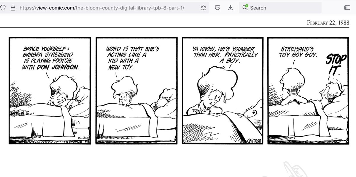 rhadaway's tweet image. thanks @GFriday for reminding me to post this classic #BloomCounty strip (pertains to 01/02's chart chat)