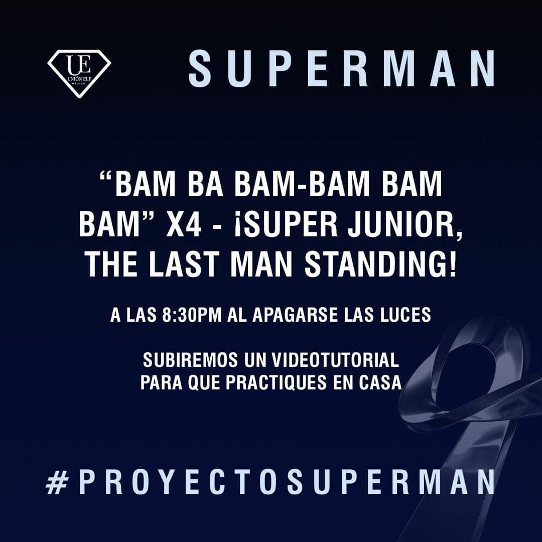 elfsupportmx's tweet photo. 🌟SUPERMAN 🌟

“BAM BA BAM-BAM BAM BAM” x 4
¡SUPER JUNIOR THE LAST MAN STANDING!

#ProyectoSuperman #ProyectoSS9MX
@SJofficial @Musicvibe_mx @dreammakerlive https://t.co/QhBEYEtl2s